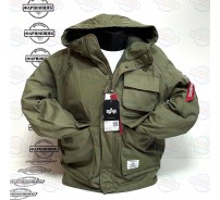 Куртка утепленная Alpha Industries MA-1 Hunting MOD (Olive Green)